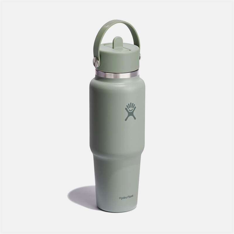 32 oz Wide Mouth Travel Bottle with Flex Straw Cap בקבוק פיה נפתחת image number null
